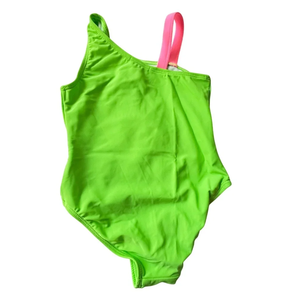 Flapdoodles Girls Swimsuit Size 4 Lot 2 One Piece Icecream‎ Flower Lined EUC